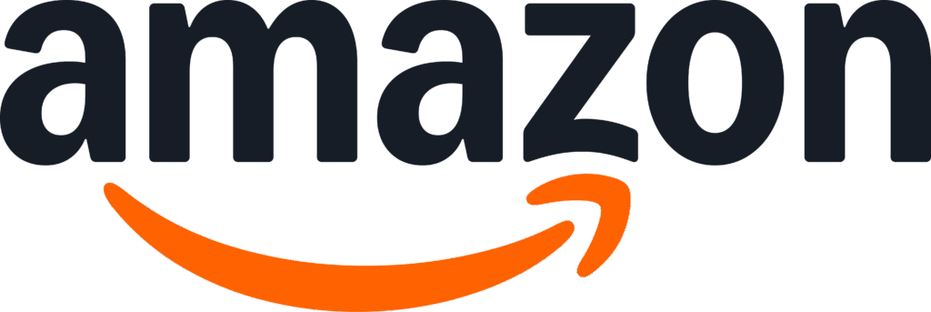 amazon logo squid ink smile orange